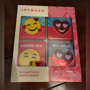 Joyward brand new Emoji Cards and Envelopes Set. Total of 14. NWT